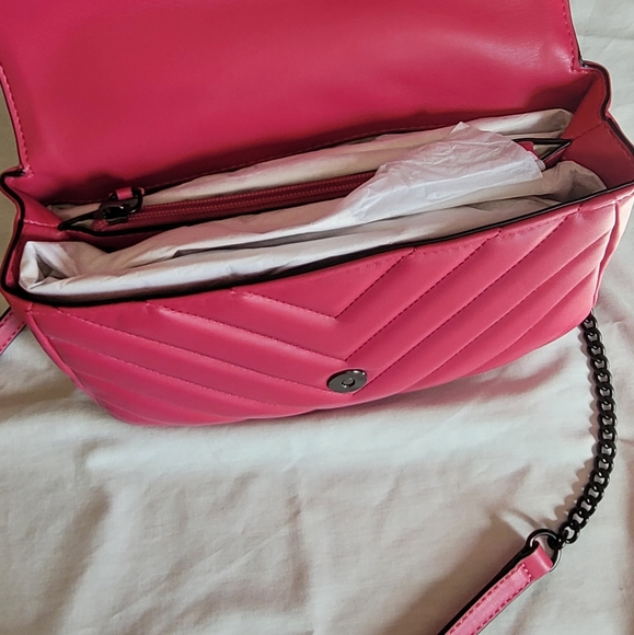 NWT Dkny Veronica LG Shoulder Bag Quilted Purse Crossbody Chain Strap - Picture 15 of 15